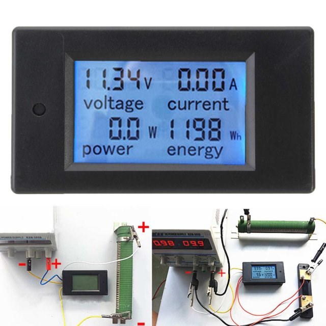 Digital Wattmeter DC 100A 4500W AC Multifunction Digital LED