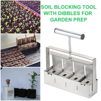 Handheld Soil Blocker  2-Inch Soil Block Maker Blocking Tool