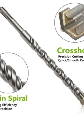 Concrete Tungsten Carbide Tip 210mm SDS Plus Crosshead Drill