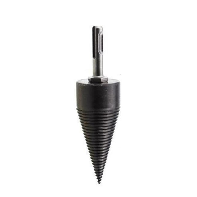 XCAN 1pc HSS Firewood Splitter Drill Bit Round/Hex/Triangle