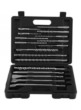 17pcs Drill Bits and Chisels Set for Electric Rotatory Hamme