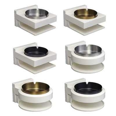 Multifunctional Stainless Steel Wall Mounted Ashtray Adhesiv