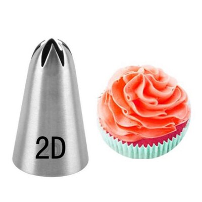 Large Size Stainless Steel Rose Flower Cream Piping Nozzles