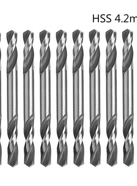 10Pcs/Set 4.2mm HSS Double Ended Spiral Torsion Drill Tools