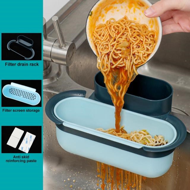 Drain Sink Shelf Kitchen Sinks Organizer Soap Sponge Holder