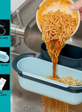 Drain Sink Shelf Kitchen Sinks Organizer Soap Sponge Holder