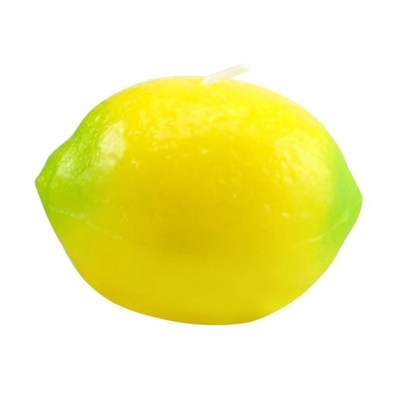 Small Size Fruit Shape  Lemon Peach Fruit Scented Candle Hom