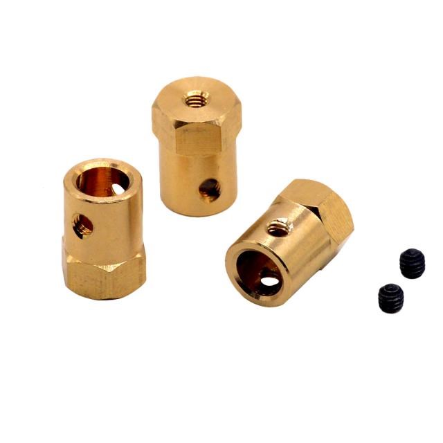 10pc Hexagonal Brass Coupling length 18mm Hex Connector Robo