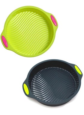 9-Inch Food Grade Silicone Round Cake Pan, Non Stick Reusabl