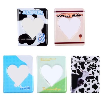 3 Inch 36 Pockets PVC Photo Album Hollow Heart Interstitial