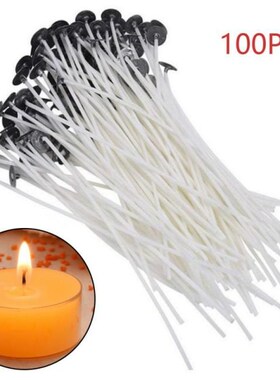 100Pcs Candle Wicks Smokeless Wax Pure Cotton Core 2.5/4/5/6