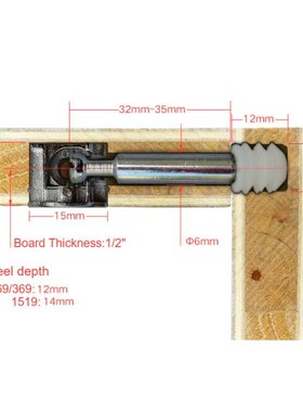 20pcs/lot 3 in 1 Eccentric Wheel Nut Connector Fasteners Fur
