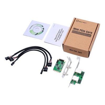 Mini PCI-e 2 Port Gigabit Ethernet Card Network Adapter 10/1