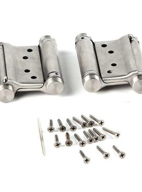 Door Hinges 2Pcs 3'' Inch Double Action Spring Hinge Saloon