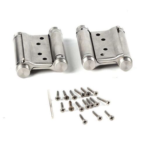 Door Hinges 2Pcs 3'' Inch Double Action Spring Hinge Saloon