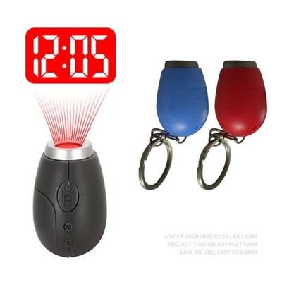 Mini Digital Projection Clock Portable LED Wall Ceiling Time