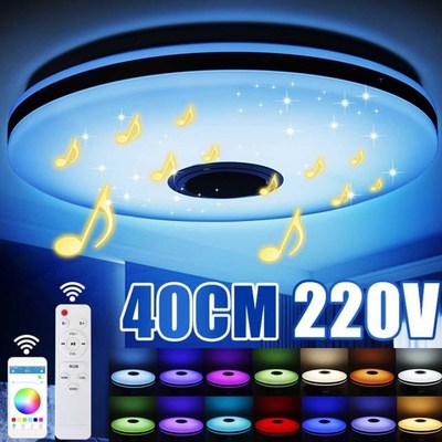 40cm Modern RGB LED Ceiling Lights Home lighting APP bluetoo