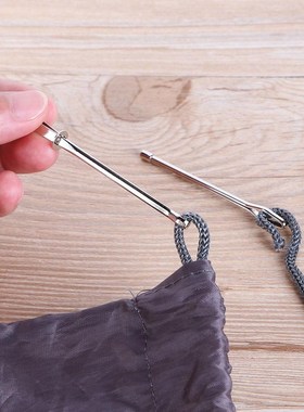 2pcs Stainless Steel Bodkin Wear Rope Threaders Guide Small