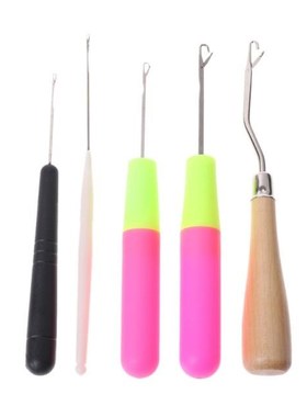 5pcs/Set Plastic Crochet Needle Braiding Latch Hook Weaving