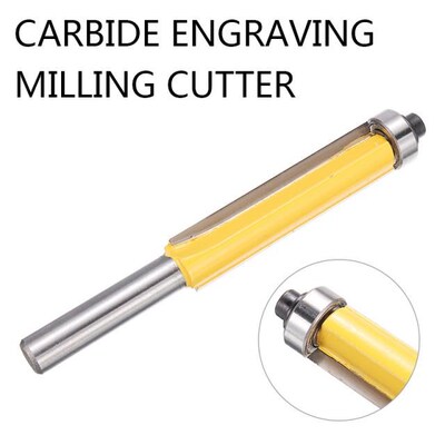 1pc 8mm Shank Trimming Router Cutter 1/2inch Flush Bearing W