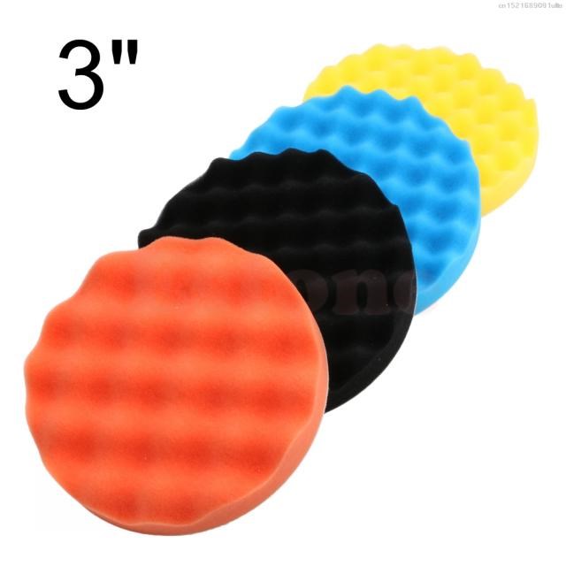 2018 Nice 4Pcs 3 inch (80mm) Buffing Polishing Sponge Pads K