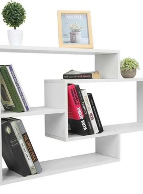 Wall-Mounted Shelf Modern Quadrangle Floating Shelf Stand Di