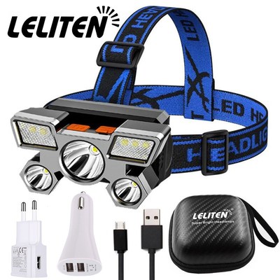 Drop Shipping 5LED With Built-in 18650 Battery USB Rechargea