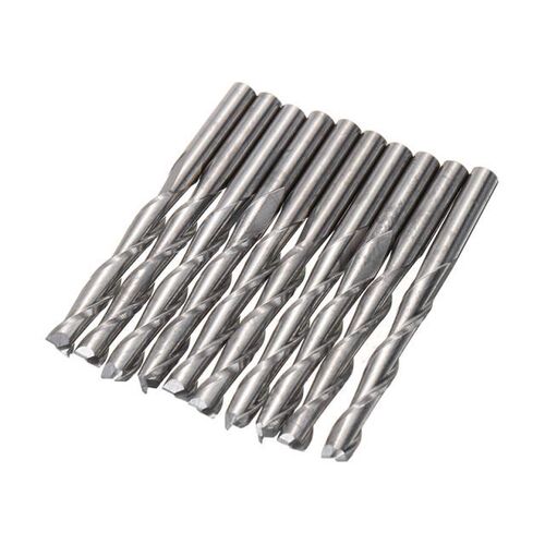 10pcs 2 Flutes End Mill Set 3.175mm Diameter CNC Solid Carbi