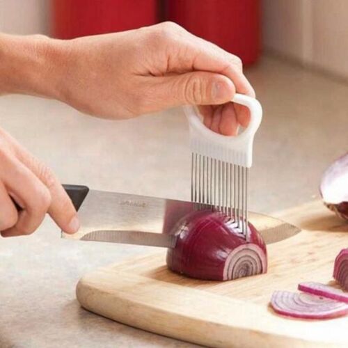 Onion Fork Stainless Steel Onion Cutter Vegetables Fruit Sli