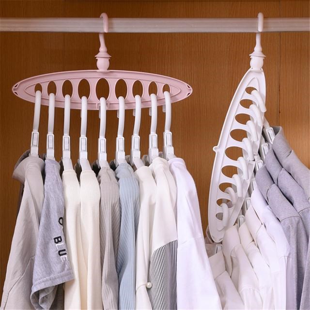 9-hole Clothes hanger organizer Space Saving Hanger multi-fu