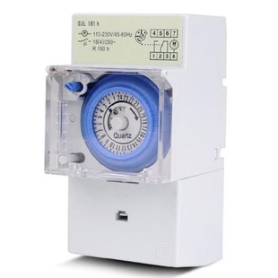 Din Rail Mechanical Timer Switch AC 220V 16A 24H 8 Settings