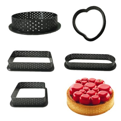 1/2pc Mousse Mould French Dessert Plastic Seamless Tart Ring