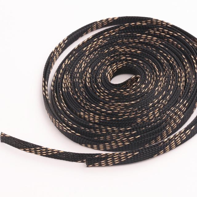 1pcs x 10M 8mm Tight Braided PET Expandable Sleeving Black+G