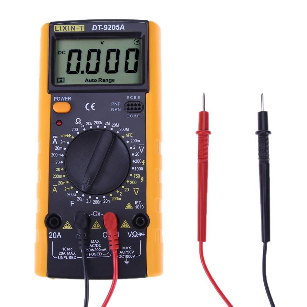 dt9205 professional lcd digital multimeter electric ammeter
