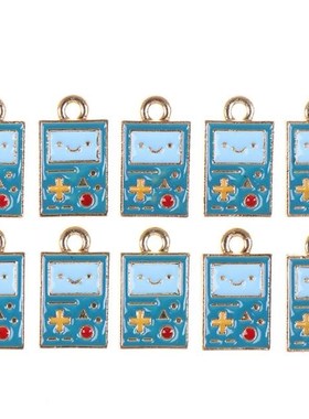 10pcs Enamel Playing Game Machine Charm 适用于 Jewelry Makin