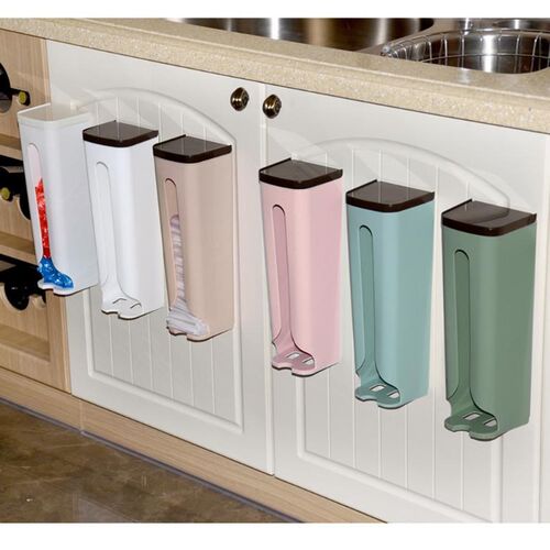Storage Basket for Plastic Bags Dispenser Household Wall Mou