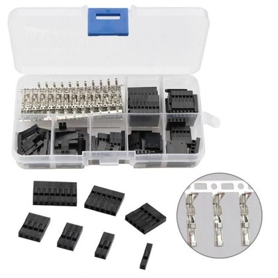 YT 310PCS 2.54mm Dupont Pin Jumper Terminals Male/Female Hea