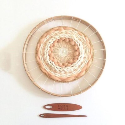 Round Wooden Knitting Loom Craft DIY Weaving Tool 适用于 Han