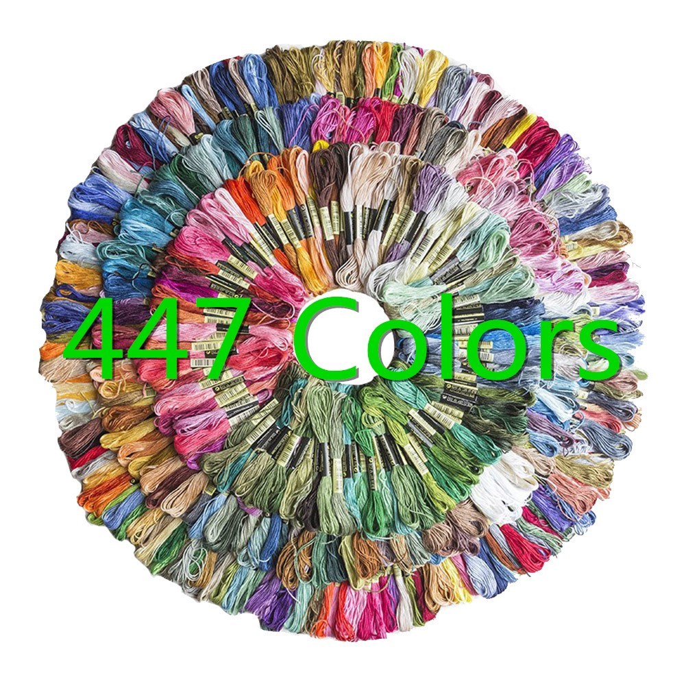 Embroidery Thread 447 Colors Embroidery Floss Cross Stitch K