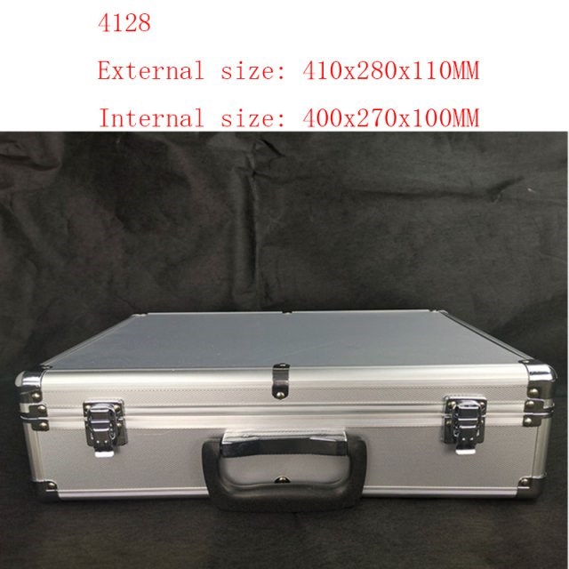 Portable Aluminum Tool Box File Box Car Home Storage Box Equ