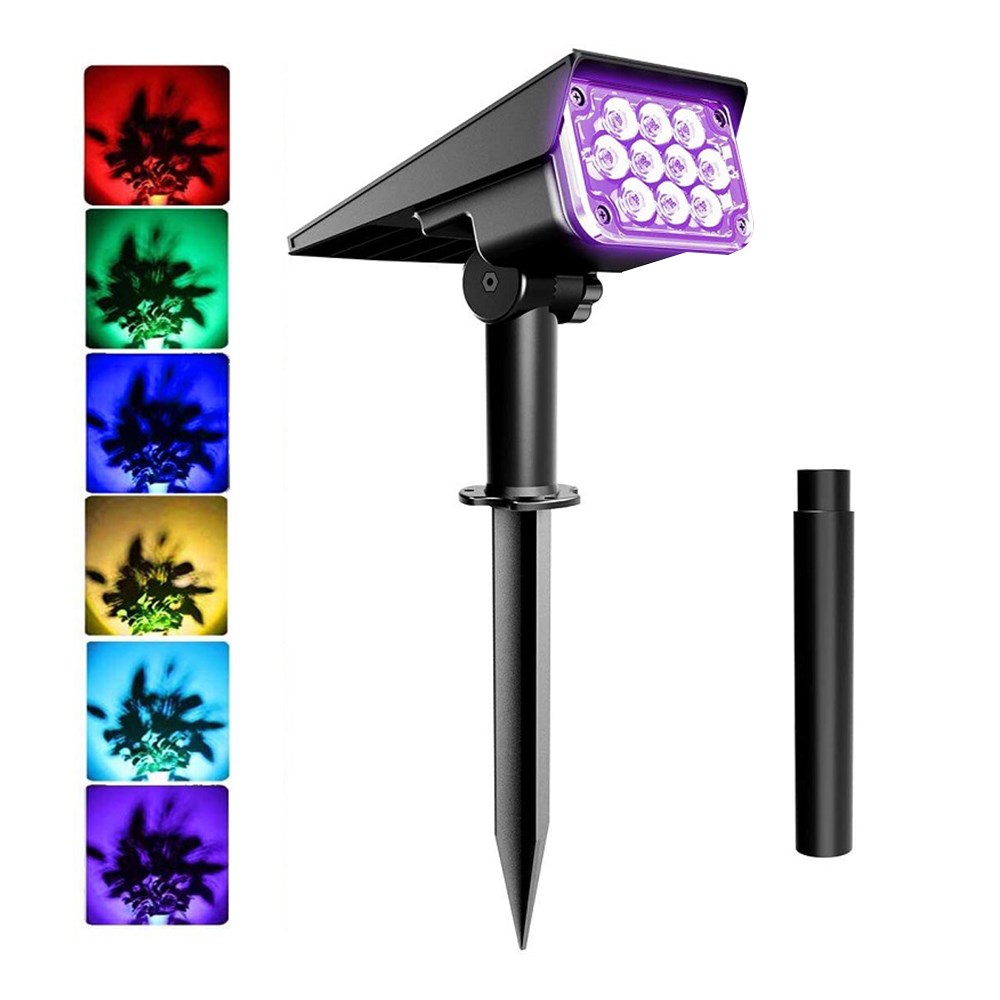1 Pcs LED Solar Garden Lights Outdoor Solar Powered Lamp  Wa