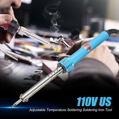 30/60/80/100W Digital Electric Soldering Iron Kit Set Temper