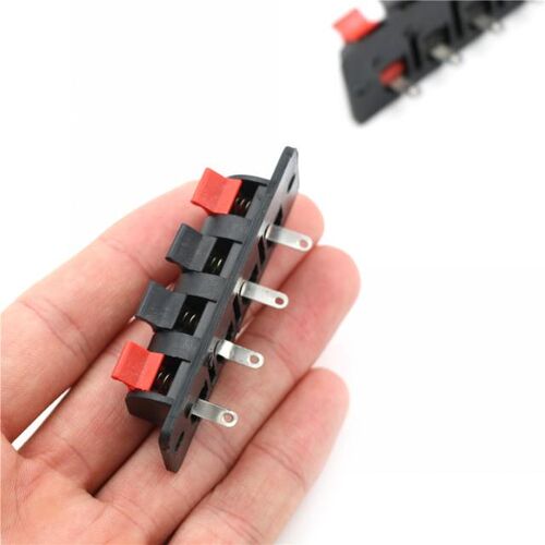 5pcs/lot New 4 Position 4 Pin Push Release Connector Plate S