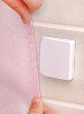 2Pcs/Set Shower Curtain Clips Bath Shower Adhesive Clips Buc