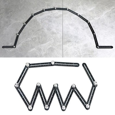 12-Side Rulers Tile Opening Locator Paving Floor Tiles Foldi