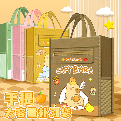 补习袋小学生用手提拎书袋高颜值