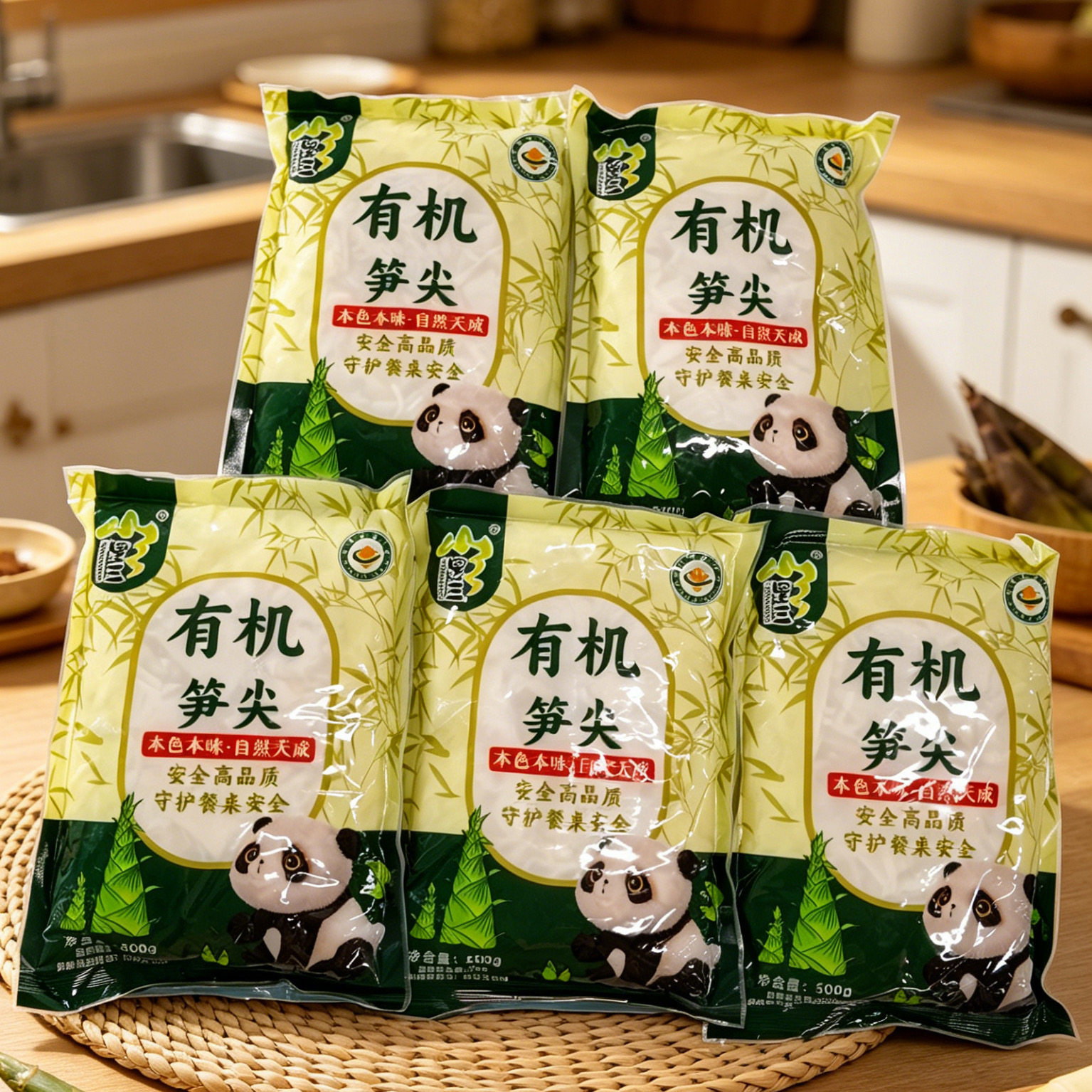山里三有机笋尖500g*5袋免切免泡优选高品质有机笋尖脆嫩爽口鲜香