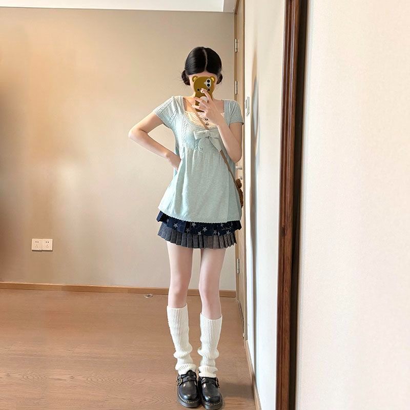 森女甜美风小清新薄款蝴