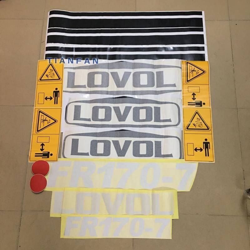 挖掘机配件福田雷沃FR65/70/80/85/150/210/220-7全车贴车标贴纸