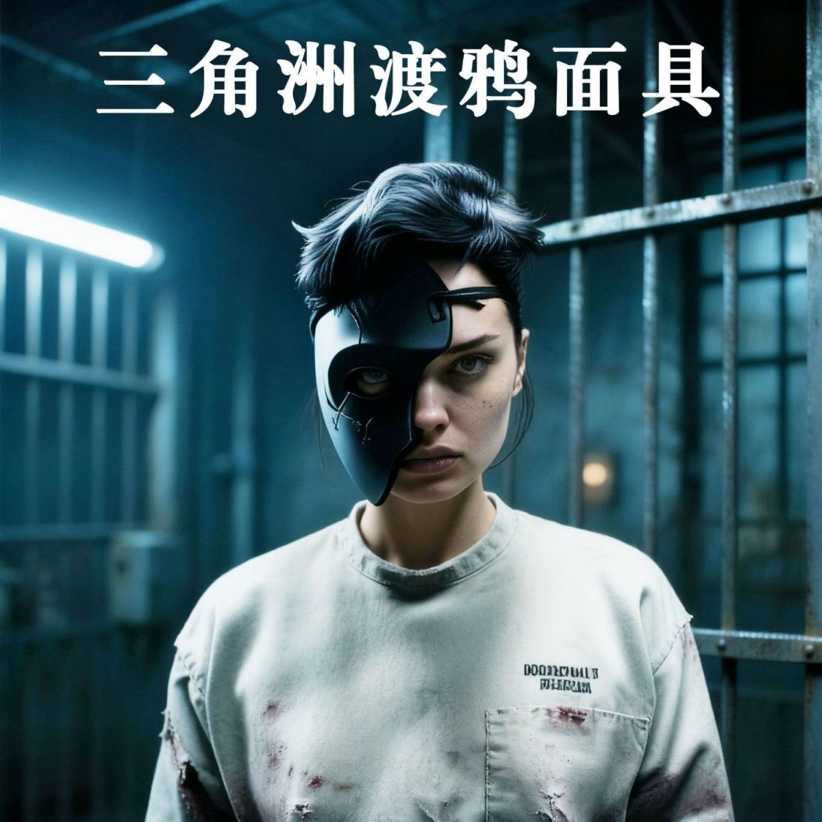 三角洲游戏人物半面渡鸦面具Cos道具高度还原游戏同款可佩戴面罩